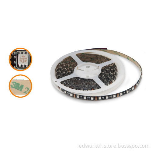 RGB LED Strip 60 LEDs/m DC 5V-1.5V 5050 2835 Flexible Light Strip